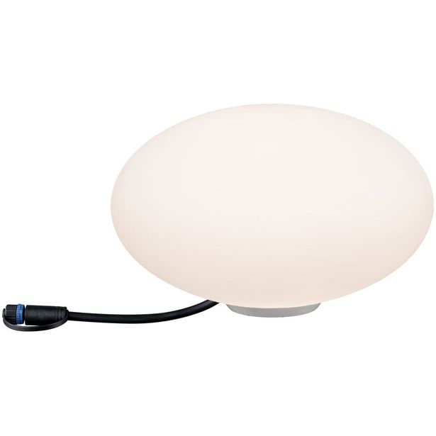 LED-ulkovalaisin Paulmann Plug & Shine Stone, IP67, 3000K, valkoinen