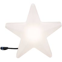Ulkovalaisin Paulmann Plug &amp; Shine, tähti, Ø400mm, valkoinen