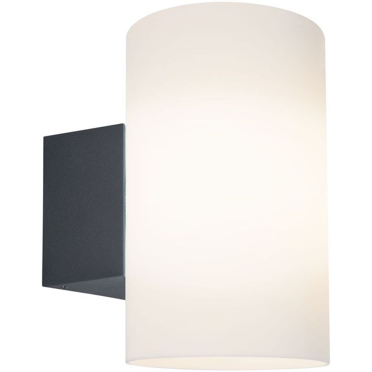 Ulkoseinävalaisin Paulmann Tube, IP54, 12cm, antrasiitti