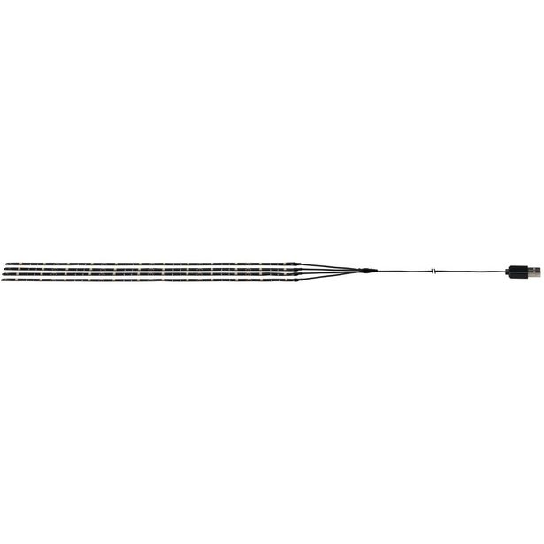 LED-valonauhasarja aurinkovarjoon Paulmann Parasol, USB, 4x40cm, 3000K, musta