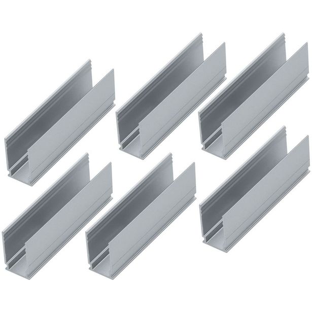 LED-profiilin kiinnitysklipsit Paulmann Plug & Shine, 50x10.6mm, 6kpl