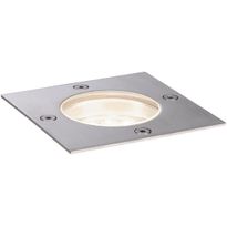 LED-terassivalaisin Paulmann Plug &amp; Shine Floor, IP65, 3000K, 3.6W, ruostumaton teräs