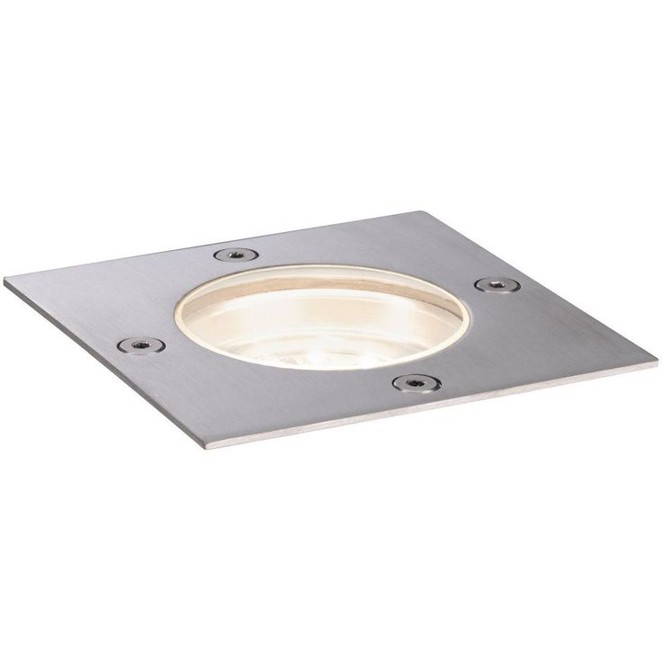 LED-terassivalaisin Paulmann Plug & Shine Floor, IP65, 3000K, 3.6W, ruostumaton teräs