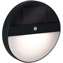 LED-ulkoseinävalaisin aurinkokennolla Paulmann Elios, IP44, 3000K, liiketunnistin, antrasiitti