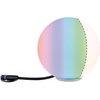 LED-ulkovalaisin Paulmann Plug &amp; Shine Globe, Smart Home Zigbee 3.0, IP65, RGBW+, valkoinen