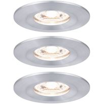 Upotettava LED-valaisin Paulmann Nova Mini Coin Rigid, 3kpl, IP44, Ø65mm, 4W, 310lm, 2700K, eri värejä