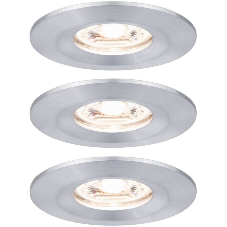 Upotettava LED-valaisin Paulmann Nova Mini Coin Rigid, 3kpl, IP44, Ø65mm, 4W, 310lm, 2700K, eri värejä