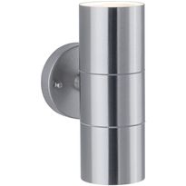 Ulkoseinävalaisin Paulmann Flame, IP44, 6cm, rst
