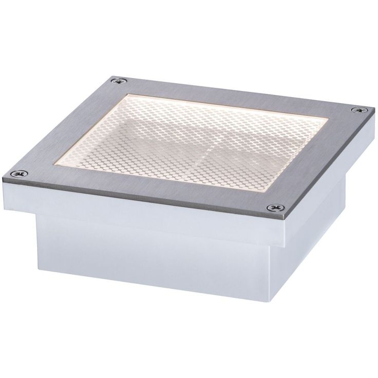 LED-terassivalaisin liiketunnistimella Paulmann Brick, IP67, 10x10cm, 3000K, alumiini