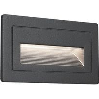 LED-ulkoseinävalaisin Paulmann Long, IP44, 103x58mm, 3000K, 4W, 30lm, musta