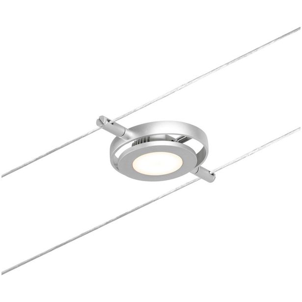 Vaijerivalaisin Paulmann CorDuo RoundMac, 200lm, 4.5W, 3000K, 12V, mattakromi