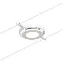 Vaijerivalaisin Paulmann CorDuo RoundMac, 200lm, 4.5W, 3000K, 12V, mattavalkoinen/kromi
