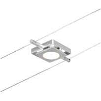 Vaijerivalaisin Paulmann CorDuo MacLED, 250lm, 4.5W, 3000K, 12V, mattakromi