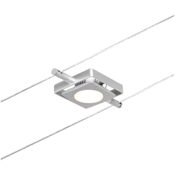 Vaijerivalaisin Paulmann CorDuo MacLED, 250lm, 4.5W, 3000K, 12V, mattakromi