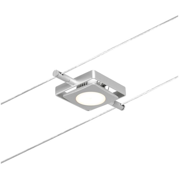 Vaijerivalaisin Paulmann CorDuo MacLED, 250lm, 4.5W, 3000K, 12V, mattakromi