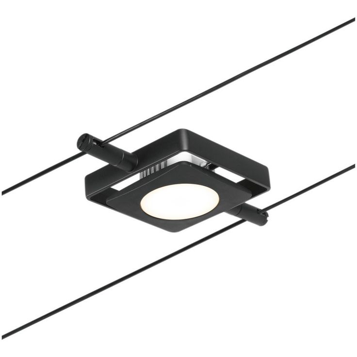 Vaijerivalaisin Paulmann CorDuo MacLED, 250lm, 4.5W, 3000K, 12V, mattamusta