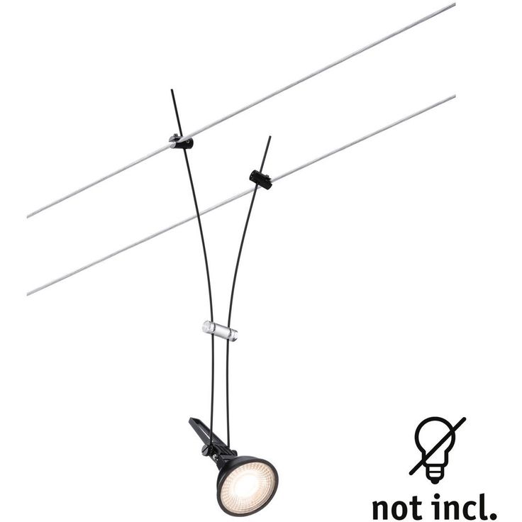 Vaijerivalaisin Paulmann CorDuo Comet, GU5.3, 12V, himmennettävä, eri värejä