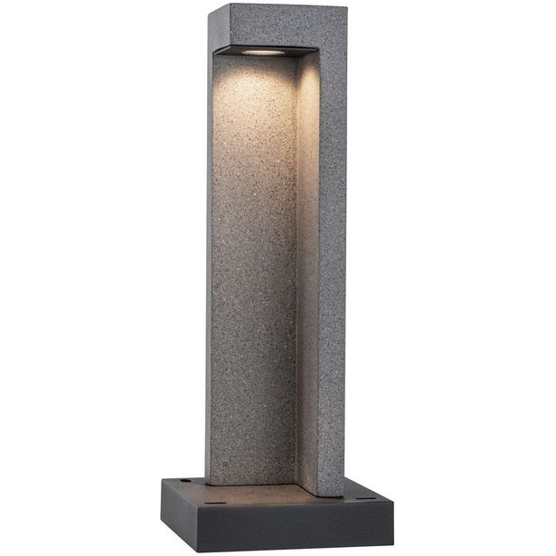 LED-pollarivalaisin Paulmann Concrea, IP65, 45cm, 3000K, betoni