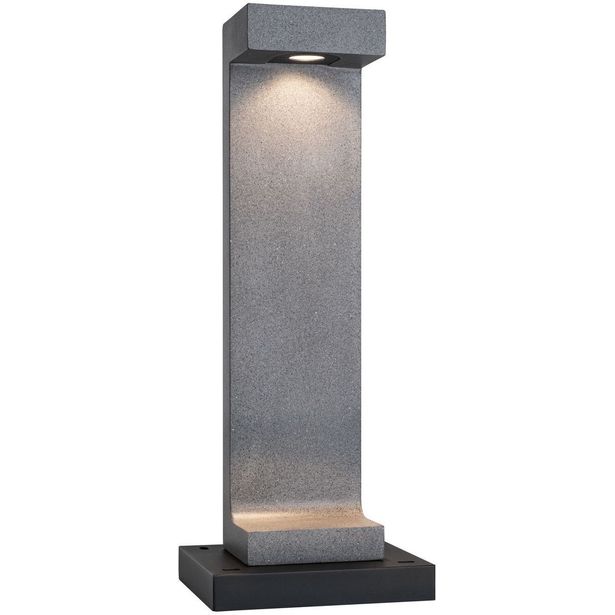 LED-pollarivalaisin Paulmann Concrea, IP65, 61.6cm, 3000K, betoni