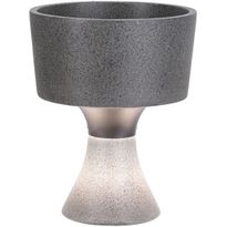 Kukkaruukku LED-valolla Paulmann Concrea, IP65, 21cm, 3000K, betoni
