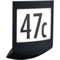 LED-numerovalaisin liike- ja hämärätunnistimella Paulmann Padea, IP44, 3000K, korroosionkestävä, antrasiitti