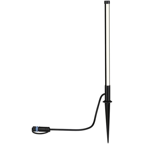 LED-maapiikkivalaisin Paulmann Plug & Shine Pin, IP44, 36cm, 3000K, antrasiitti