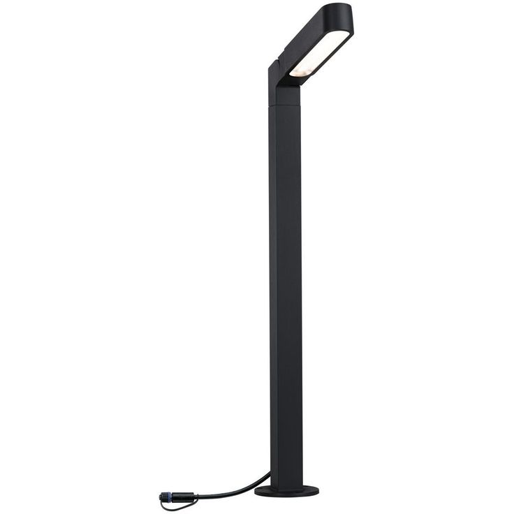 LED-pollarivalaisin Paulmann Plug & Shine Ito, IP65, 3000K, pystysuuntainen säätö, antrasiitti