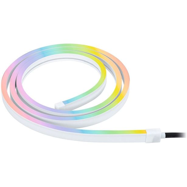 LED-valonauha Paulmann Plug & Shine Smooth, 2m, Smart Home Zigbee 3.0, IP67, RGBW+, valkoinen
