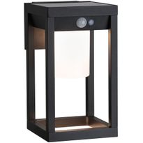 LED-ulkoseinävalaisin aurinkokennolla Paulmann Marisol, IP44, 3000K, liiketunnistin, musta