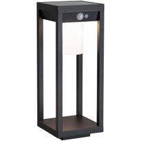 LED-aurinkokennovalaisin Paulmann Marisol, IP44, 3000K, liiketunnistin, musta