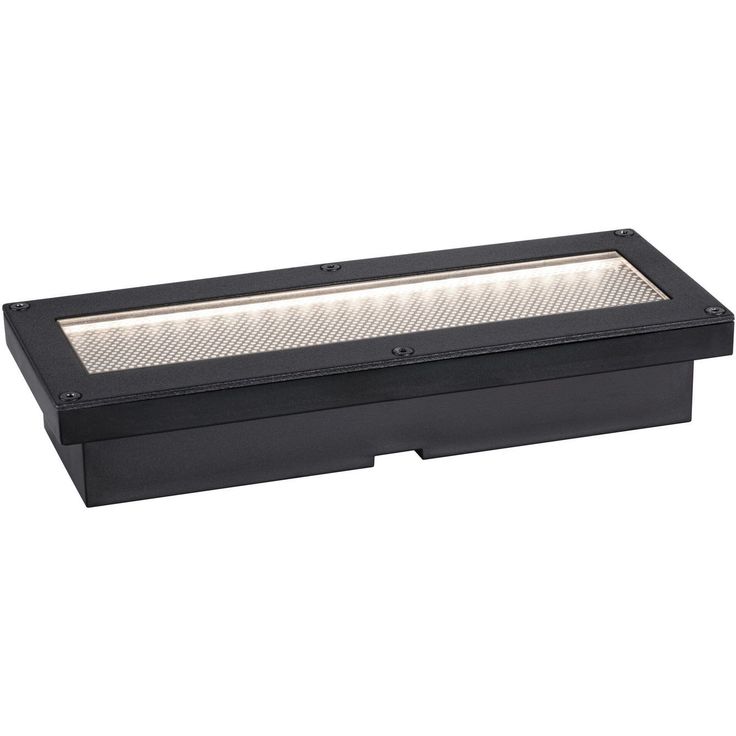 LED-maavalaisin aurinkokennolla Paulmann Domenic, 8x20cm, IP67, 3000K, musta
