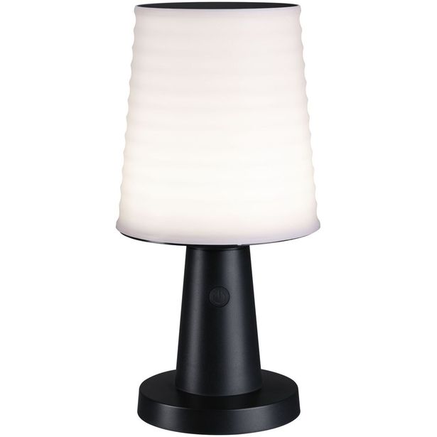 Aurinkokennopöytävalaisin Paulmann Ilanga 30cm IP44 2700K 125lm USB antrasiitti