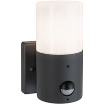 Ulkoseinävalaisin liiketunnistimella Paulmann Tubs, IP44, 10.5x13cm, mattaharmaa
