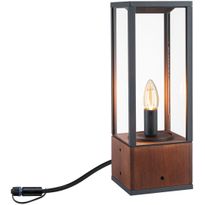 Pollarivalaisin Paulmann Plug &amp; Shine Venea, 40cm, IP44, 1900K, 2W, puu