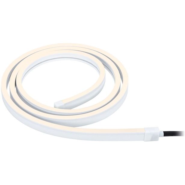 LED-valonauha Paulmann Plug & Shine Smooth, 2m, IP68, 3000K, 12W, valkoinen