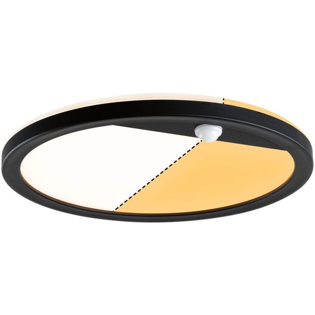LED-paneeli ulkokäyttöön Paulmann Lamina, IP44, 28cm, liiketunnistin, hämärätunnistin, säädettävä värilämpötila, eri värejä