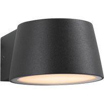 LED-ulkoseinävalaisin Paulmann Capea, IP44, 2200K, antrasiitti