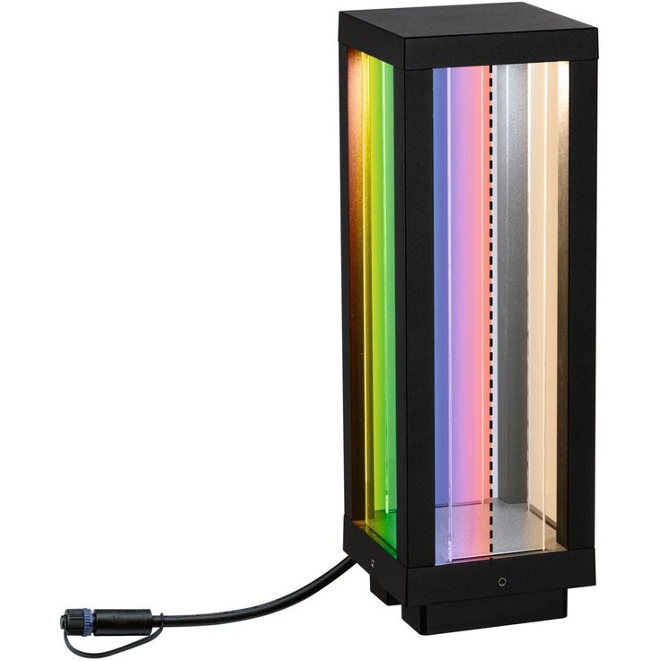 LED-lyhty Paulmann Plug & Shine Classic, 30cm, Smart Home Zigbee 3.0, IP44, RGBW, antrasiitti