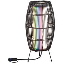 LED-ulkovalaisin Paulmann Plug &amp; Shine Basket, Smart Home Zigbee 3.0, IP44, RGBW, musta