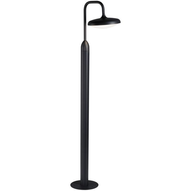 LED-pollarivalaisin Paulmann Nostro, IP44, 113.5cm, 3000K, korroosionkestävä, antrasiitti