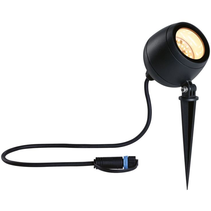 LED-puutarhaspotti Paulmann Plug & Shine Kikolo, Smart Home Zigbee 3.0, IP65, säädettävä värilämpötila, antrasiitti