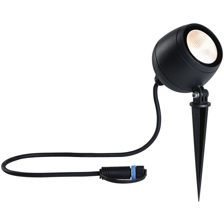 LED-puutarhaspotti Paulmann Plug & Shine Kikolo, 20°, IP65, 3000K, korroosionkestävä, antrasiitti