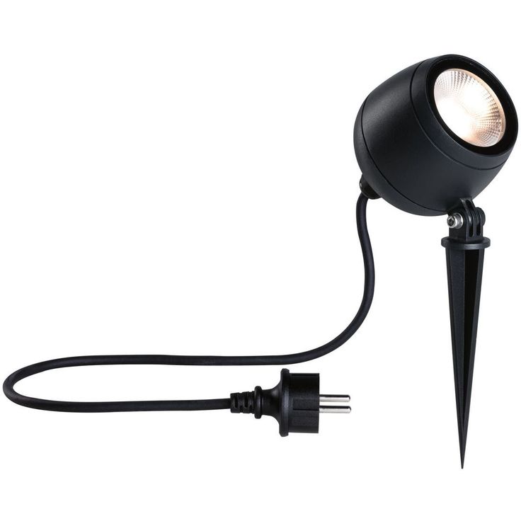 LED-puutarhaspotti Paulmann Kikolo, IP65, 90mm, 3000K, 60°, antrasiitti