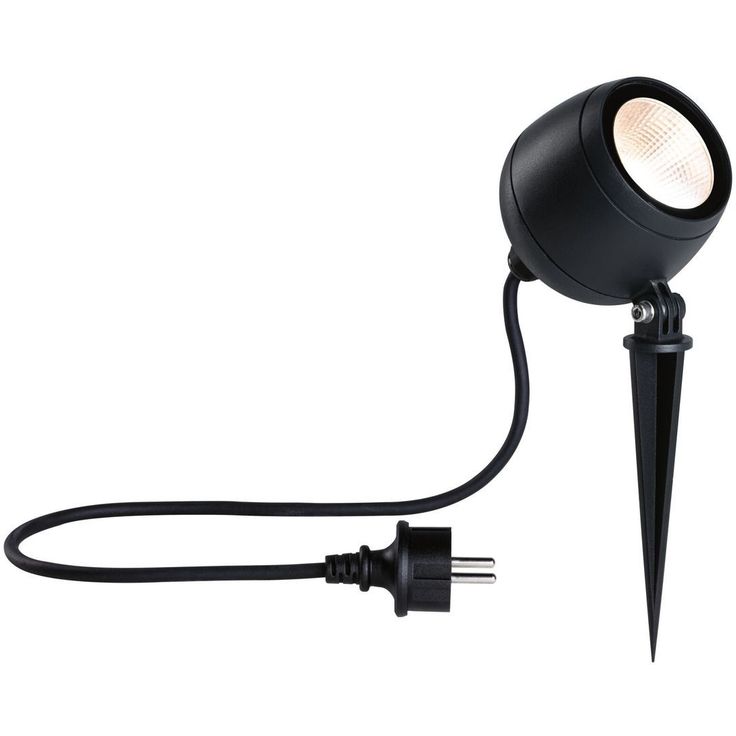 LED-puutarhaspotti Paulmann Kikolo, IP65, 90mm, 3000K, 20°, antrasiitti