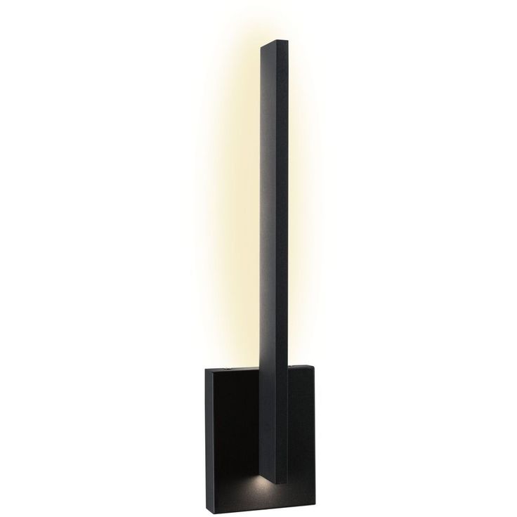 LED-ulkoseinävalaisin Paulmann Levka, IP44, 3000K, antrasiitti