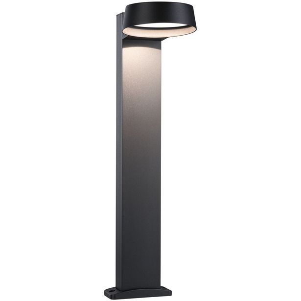 LED-pollarivalaisin Paulmann Capea Grand, IP44, 3000K, antrasiitti