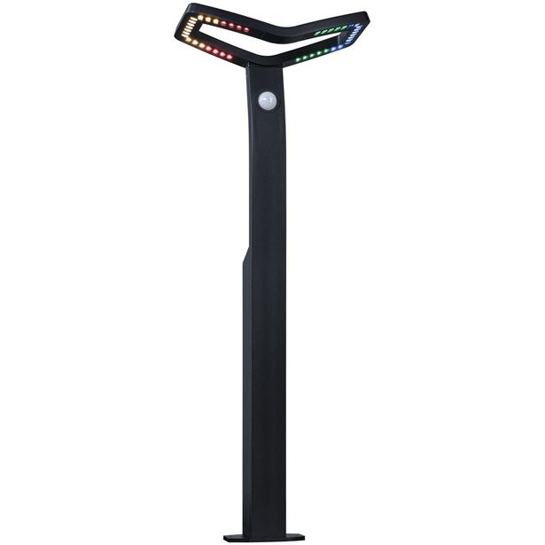 LED-pollarivalaisin Paulmann Alara Smart Home Zigbee 3.0 665mm hämäräohjattu liiketunnistin IR RGBW+ 10W 450lm antrasiitti