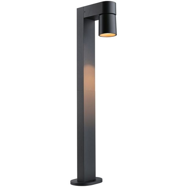 LED-pollarivalaisin Paulmann Kimu, IP44, 82.2cm, 2200K, antrasiitti