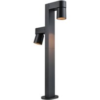 LED-pollarivalaisin Paulmann Kimu, 2-osainen, IP44, 82.2cm, 2200K, antrasiitti