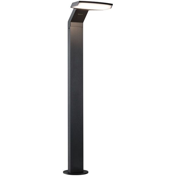 LED-pollarivalaisin liiketunnistimella Paulmann Zenera, 67cm, IP44, 3000K, korroosionkestävä, antrasiitti